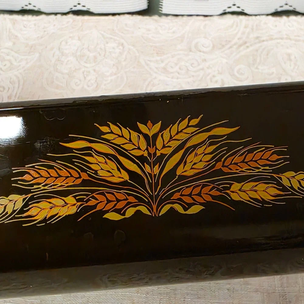 Brown Glass Loaf Pan Anchor Hocking Fire King Amber Wheat 9x5 Ovenware USA